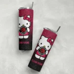 custom toronto raptors hello kitty red black skinny tumbler best selling 1.webp