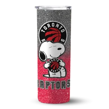 custom toronto raptors snoopy attitude red skinny tumbler best selling 1.webp