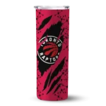 custom toronto raptors star pop red black skinny tumbler best selling 1.webp