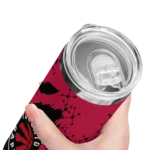 custom toronto raptors star pop red black skinny tumbler best selling 1.webp
