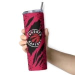 custom toronto raptors star pop red black skinny tumbler best selling 1.webp