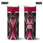 custom toronto raptors superman emblem red black skinny tumbler best selling 1.webp