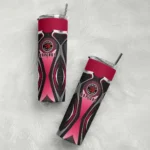 custom toronto raptors superman emblem red black skinny tumbler best selling 1.webp