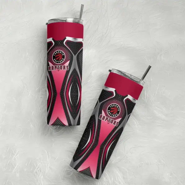 custom toronto raptors superman emblem red black skinny tumbler top rated.webp