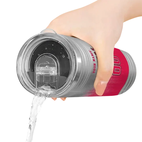 custom toronto raptors swirl texture red skinny tumbler latest model.webp