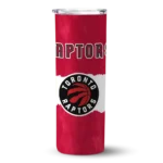 custom toronto raptors torn band red white skinny tumbler best selling 1.webp