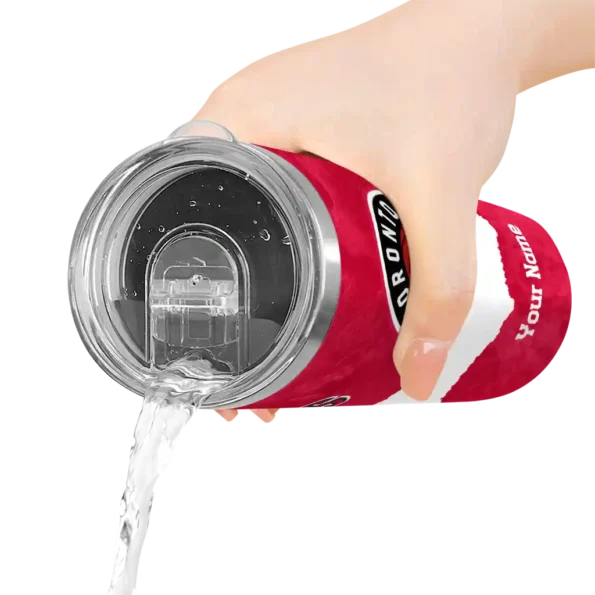 custom toronto raptors torn band red white skinny tumbler latest model.webp