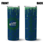 custom utah jazz camo streak navy skinny tumbler best selling 1.webp