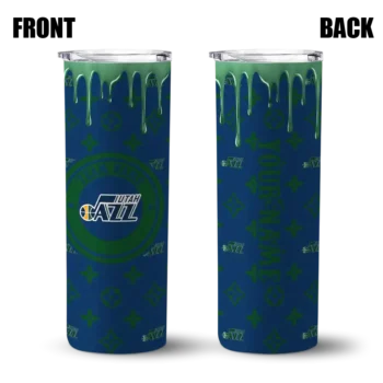 custom utah jazz camo streak navy skinny tumbler fashion forward.webp
