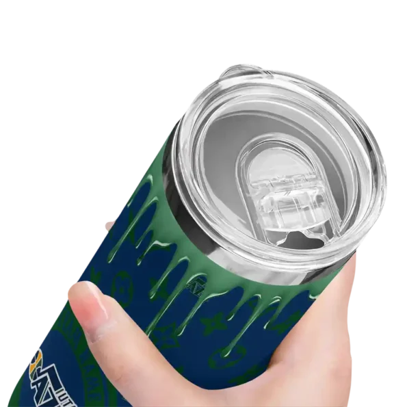 custom utah jazz camo streak navy skinny tumbler high quality.webp