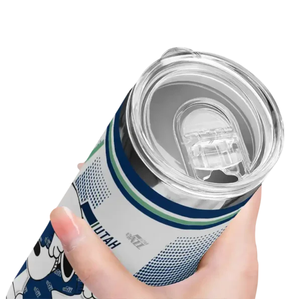 custom utah jazz snoopy dog navy white skinny tumbler high quality.webp