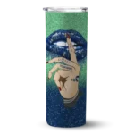 custom utah jazz sparkle lips navy skinny tumbler best selling 1.webp