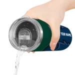 custom utah jazz spiral burst print navy skinny tumbler best selling 1.webp