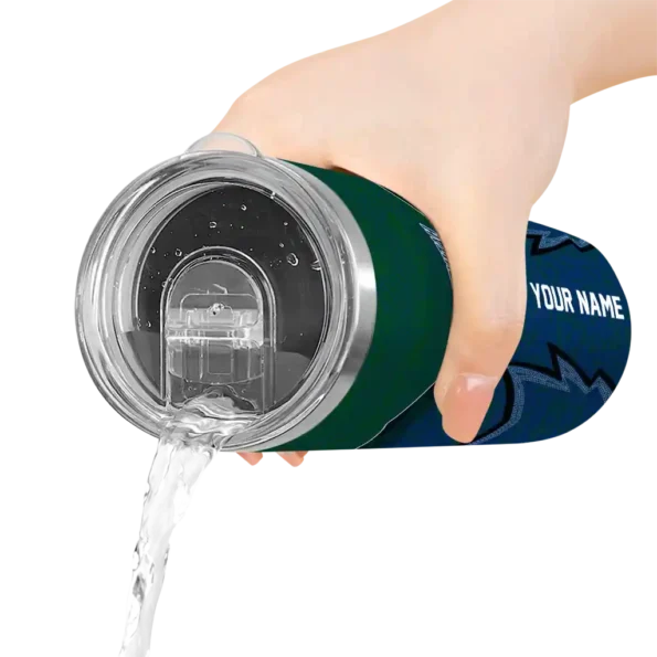 custom utah jazz spiral burst print navy skinny tumbler latest model.webp