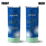 custom utah jazz starburst tiles navy skinny tumbler best selling 1.webp