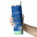 custom utah jazz starburst tiles navy skinny tumbler best selling 1.webp