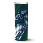 custom utah jazz web stripes navy white skinny tumbler best selling 1.webp