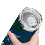 custom utah jazz web stripes navy white skinny tumbler best selling 1.webp