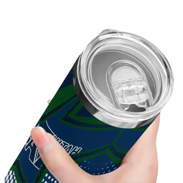 custom utah jazz web stripes navy white skinny tumbler high quality.webp