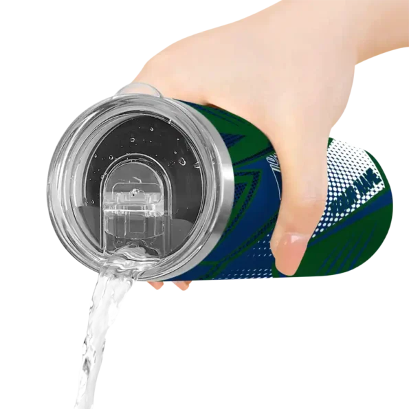 custom utah jazz web stripes navy white skinny tumbler latest model.webp