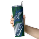 custom utah jazz web stripes navy white skinny tumbler best selling 1.webp