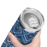 custom utah jazz zipper leopard navy skinny tumbler best selling 1.webp
