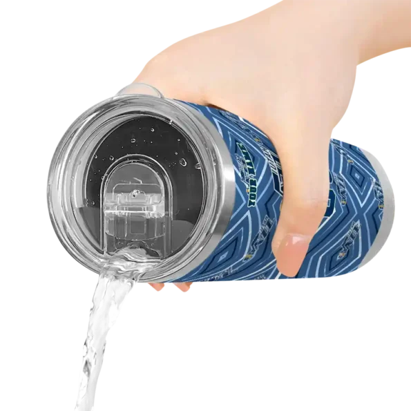 custom utah jazz zipper leopard navy skinny tumbler latest model.webp