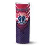 custom washington wizards chevron stripes blue skinny tumbler best selling 1.webp