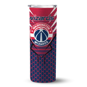 custom washington wizards chevron stripes blue skinny tumbler best selling 1.webp