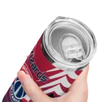 custom washington wizards chevron stripes blue skinny tumbler best selling 1.webp