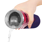 custom washington wizards chevron stripes blue skinny tumbler best selling 1.webp