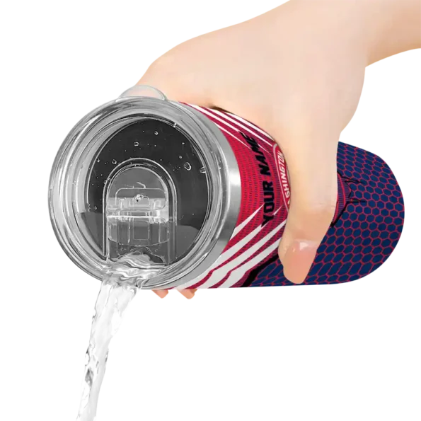 custom washington wizards chevron stripes blue skinny tumbler latest model.webp