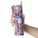 custom washington wizards claw marks blue white skinny tumbler best selling 1.webp