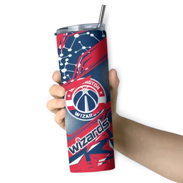 custom washington wizards helmet clash blue skinny tumbler premium grade.webp