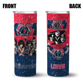 custom washington wizards kiss band red skinny tumbler fashion forward.webp