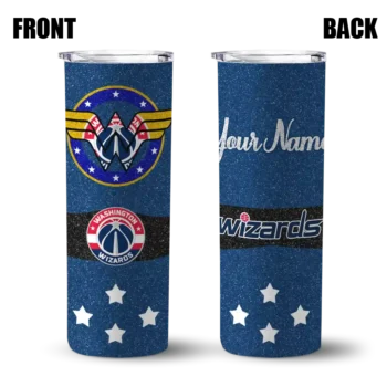 custom washington wizards star cluster blue skinny tumbler fashion forward.webp