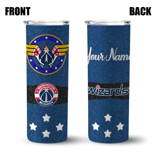 custom washington wizards star cluster blue skinny tumbler fashion forward.webp