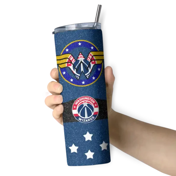 custom washington wizards star cluster blue skinny tumbler premium grade.webp