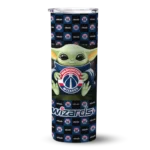 custom washington wizards yoda cozy blue black skinny tumbler best selling 1.webp