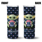 custom washington wizards yoda cozy blue black skinny tumbler best selling 1.webp