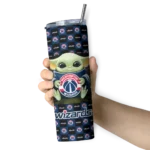 custom washington wizards yoda cozy blue black skinny tumbler best selling 1.webp