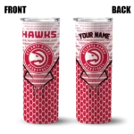 customized atlanta hawks chevron stripes red skinny tumbler best selling 1.webp