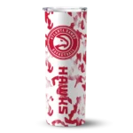 customized atlanta hawks claw marks red white skinny tumbler best selling 1.webp