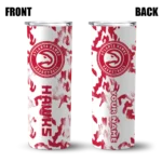 customized atlanta hawks claw marks red white skinny tumbler best selling 1.webp