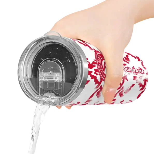 customized atlanta hawks claw marks red white skinny tumbler latest model.webp
