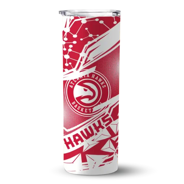 customized atlanta hawks helmet clash red skinny tumbler best selling 1.webp