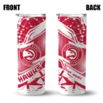 customized atlanta hawks helmet clash red skinny tumbler best selling 1.webp