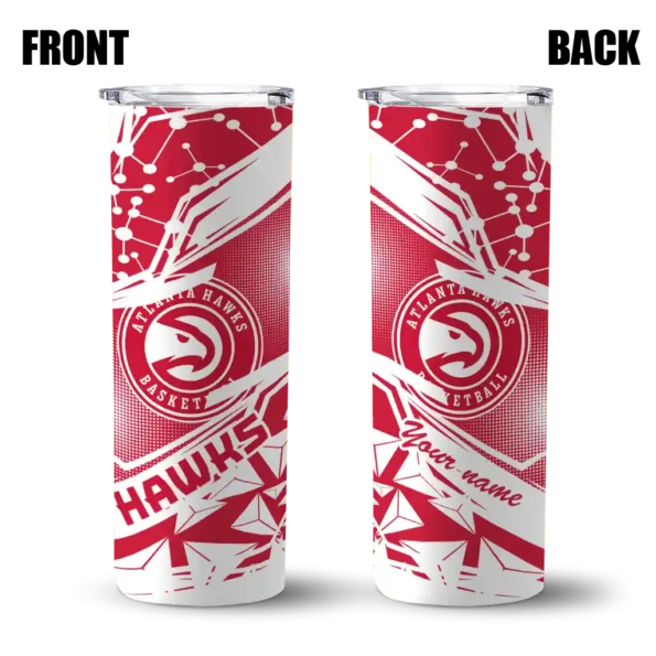 customized atlanta hawks helmet clash red skinny tumbler fashion forward.webp