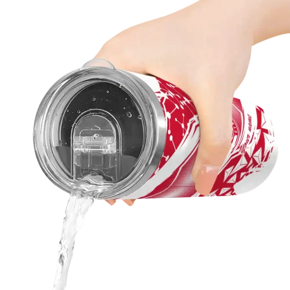 customized atlanta hawks helmet clash red skinny tumbler latest model.webp