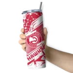 customized atlanta hawks helmet clash red skinny tumbler best selling 1.webp